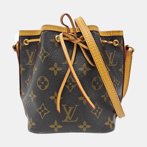 NÉONOÉ Nano Monogram Coated Canvas Brown