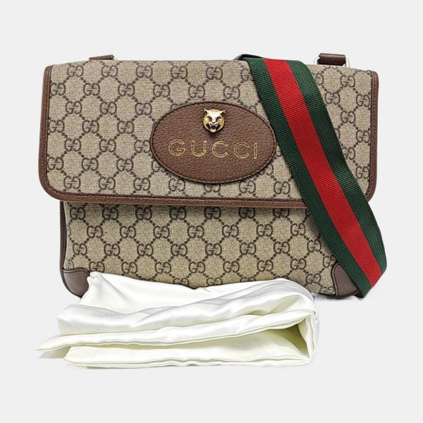 Neo Vintage Large Monogram Coated Canvas Brown