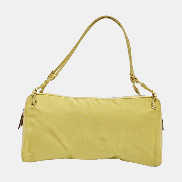 Nylon Top Handle Bag Yellow