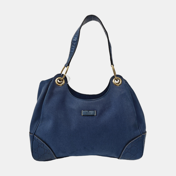Canvas Shoulder Bag Blue
