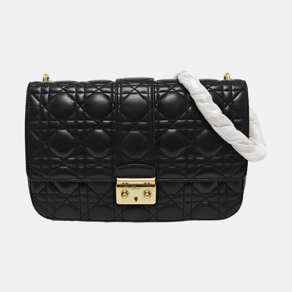 Miss Dior Cannage Lambskin Black