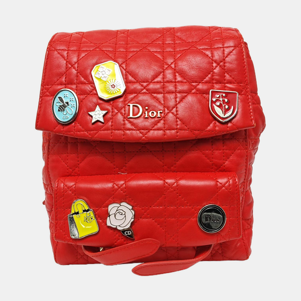 Stardust Cannage Calfskin Red