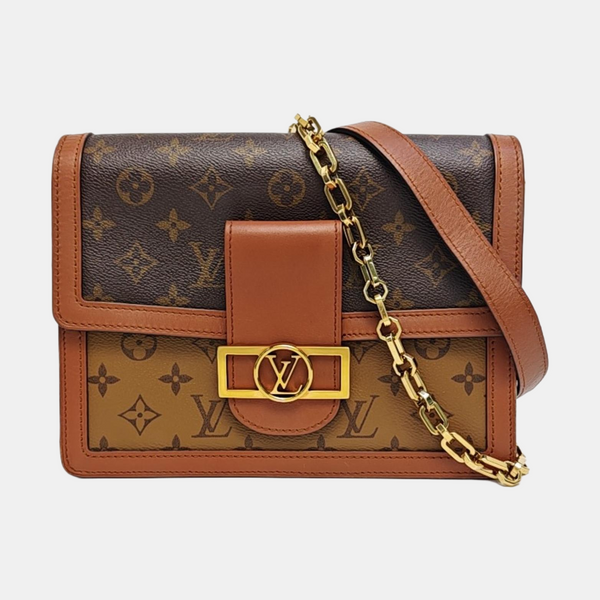 DAUPHINE MM Monogram Coated Canvas Brown