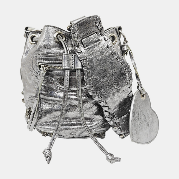 Le Cagole Calfskin Silver