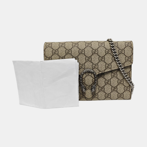 Dionysus Monogram Coated Canvas Beige