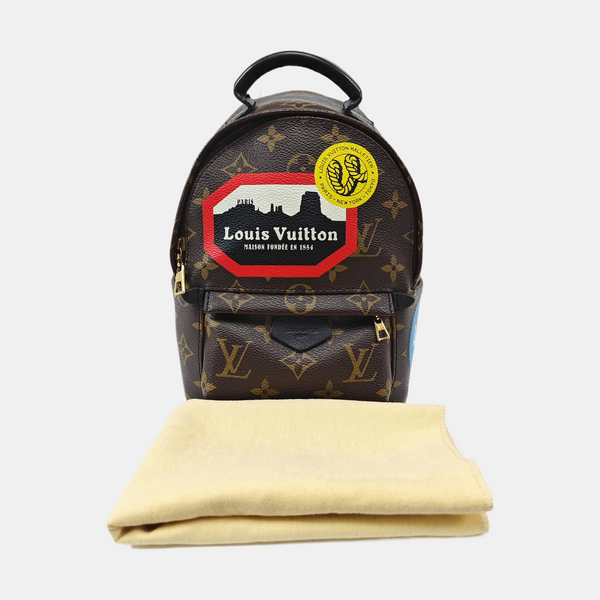 PALM SPRINGS Mini Monogram Coated Canvas Brown