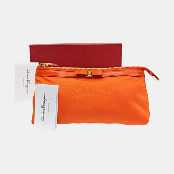 Nylon Clutch Orange