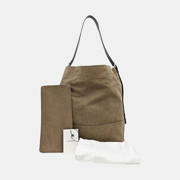 Canvas Shoulder Bag Brown