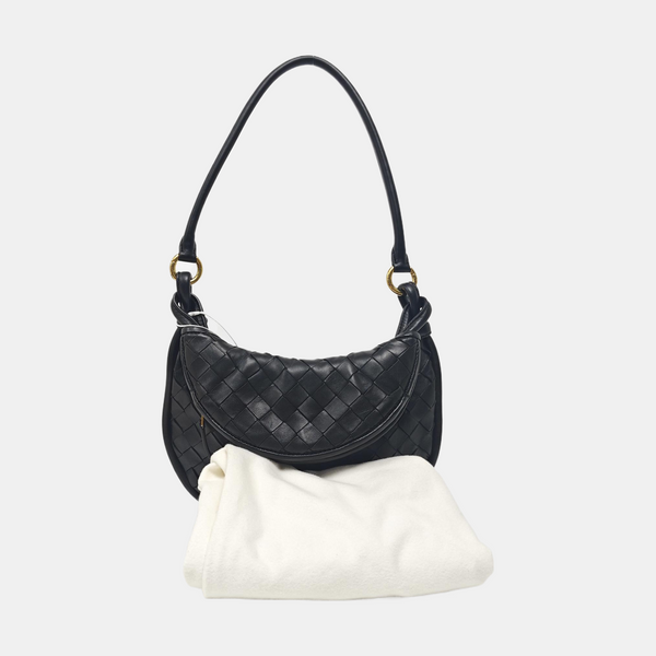 Intrecciato Small Lambskin Black