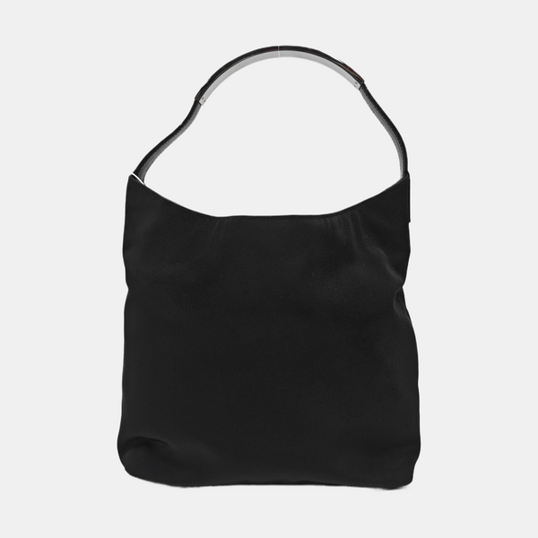 Fabric Top Handle Bag Black