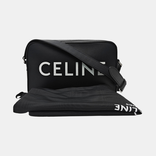 Calfskin Shoulder Bag Medium Black