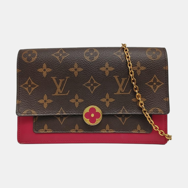 FLORE Monogram Coated Canvas Brown