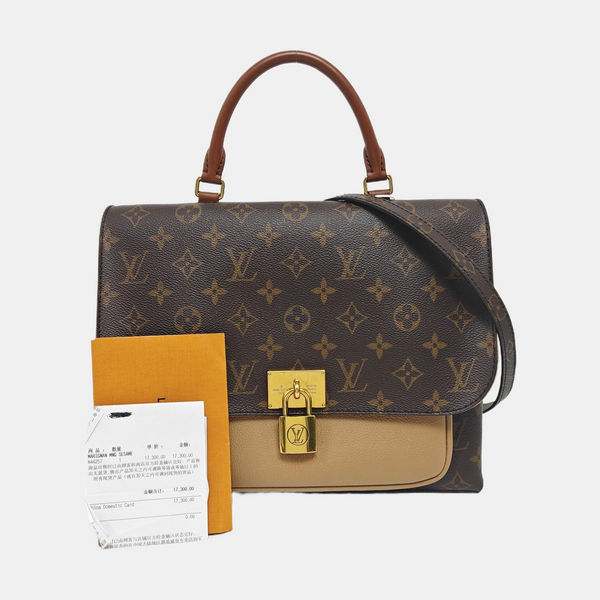 MARIGNAN Monogram Coated Canvas Brown