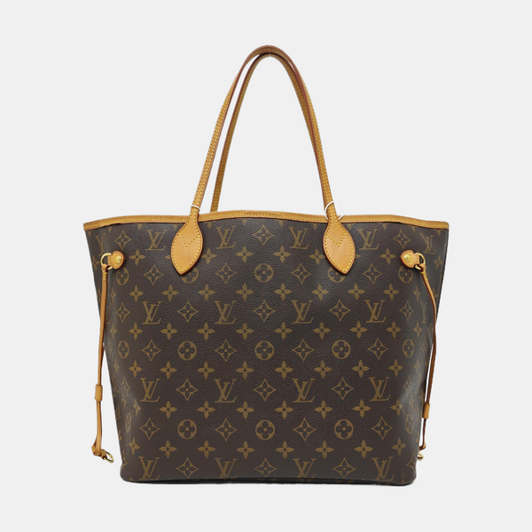 NEVERFULL MM Monogram Coated Canvas Brown