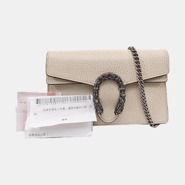 Dionysus Super Mini Calfskin Beige