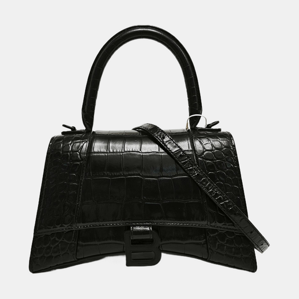 Hourglass S Calfskin Black