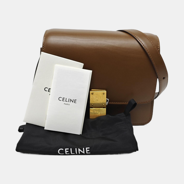 CLASSIC BOX Mini Calfskin Brown