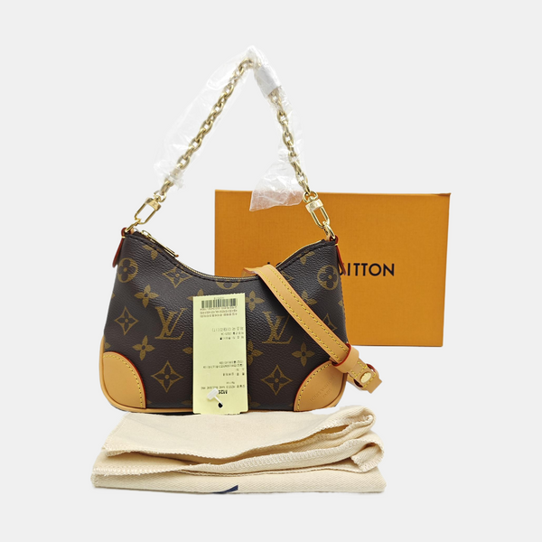 BOULOGNE Nano Monogram Coated Canvas Brown