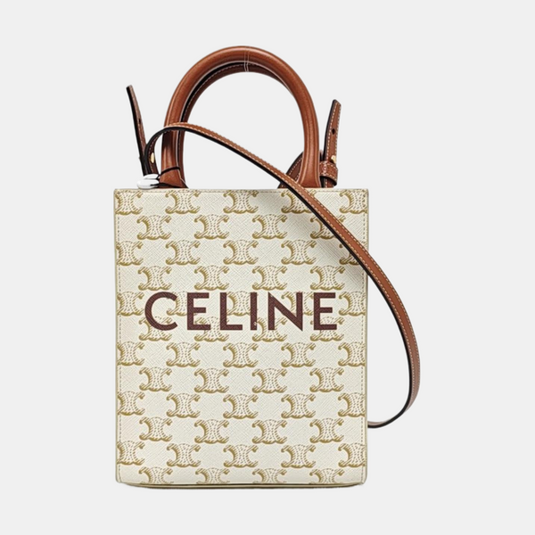 CABAS CELINE Mini Coated Canvas White