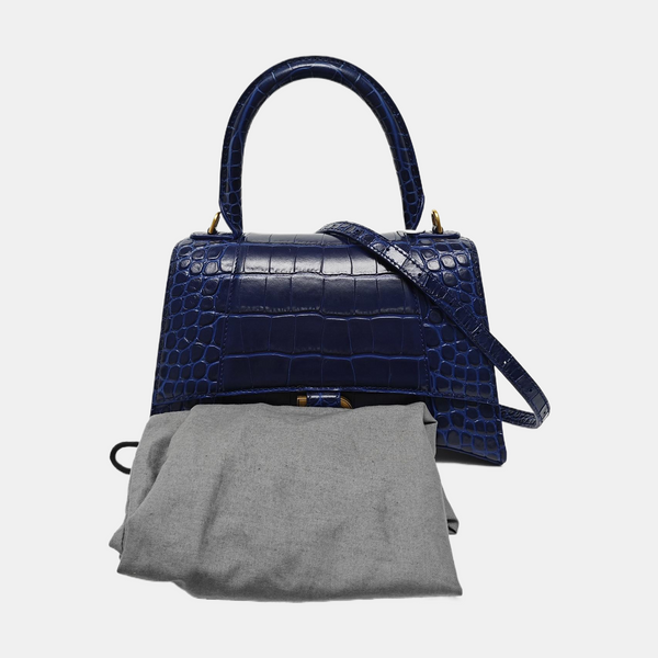 Hourglass S Calfskin Blue