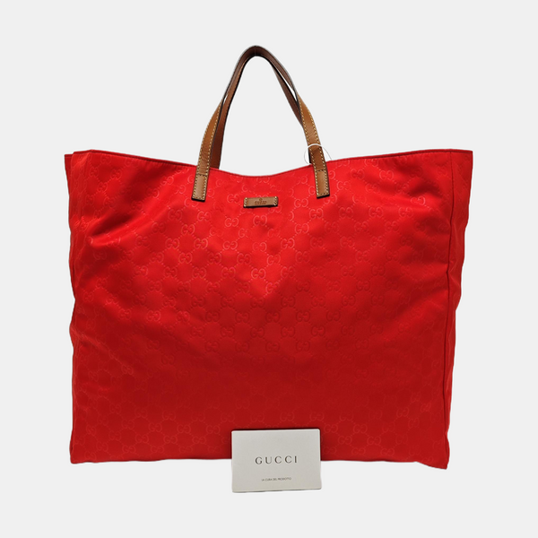 GG Imprime Monogram Nylon Red