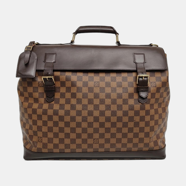 WEST END Damier Ebene Coated Canvas Brown