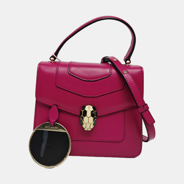 SERPENTI FOREVER Small Calfskin Red