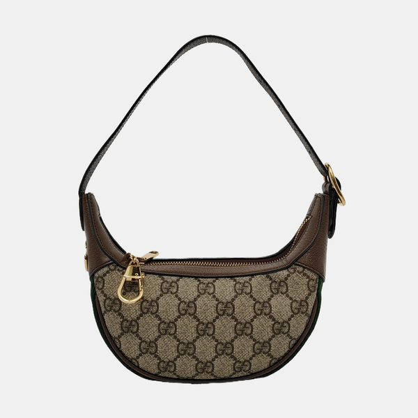 Ophidia Mini Monogram Coated Canvas Beige