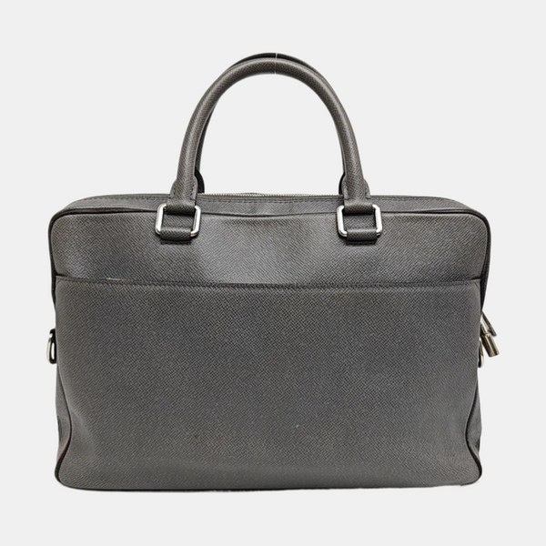 Calfskin Top Handle Bag Gray
