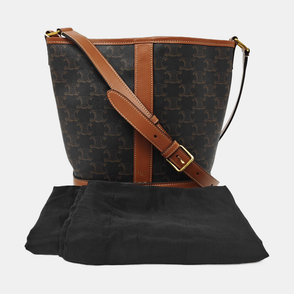 TRIOMPHE CANVAS Small Coated Canvas Brown