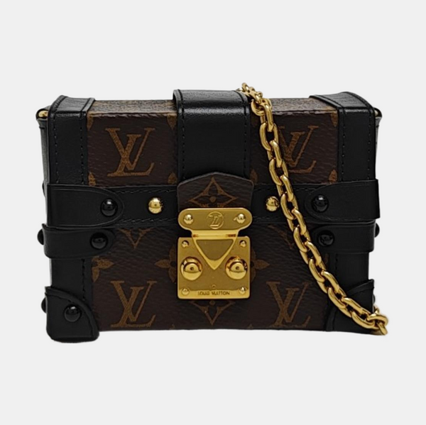 TRUNK Monogram Coated Canvas Brown