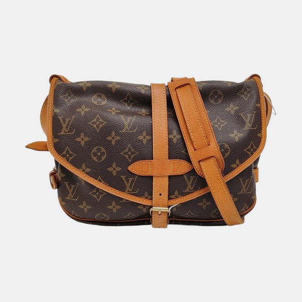 SAUMUR Monogram Coated Canvas Brown