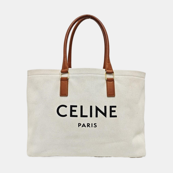 CABAS CELINE Large Canvas White