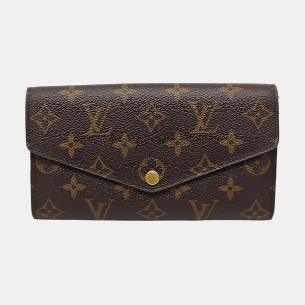 JEANNE Monogram Coated Canvas Brown Wallet
