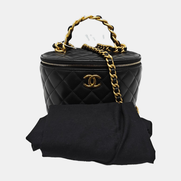 Quilted Lambskin Black