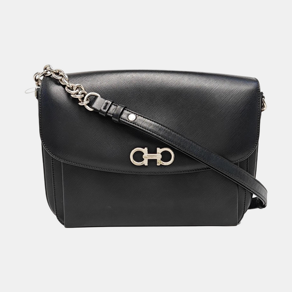 Gancini Calfskin Black