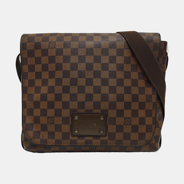 BROOKLYN Damier Ebene Coated Canvas Brown