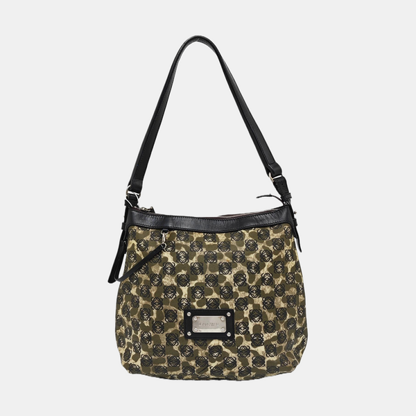 Coated Canvas Tote Bag Green