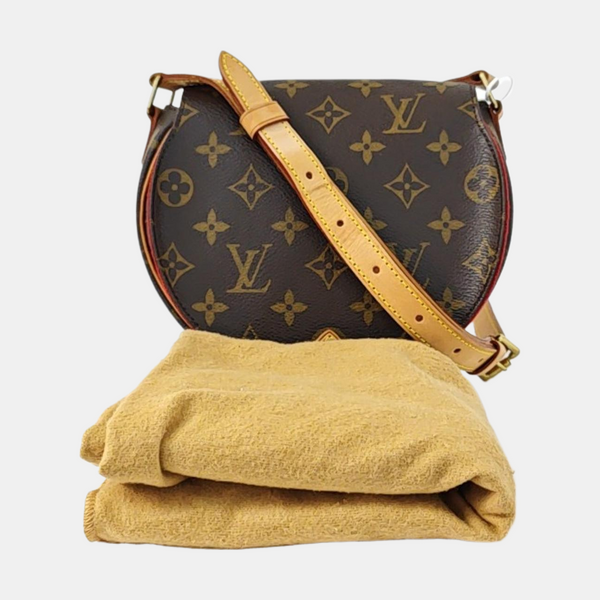 TAMBOURINE Monogram Coated Canvas Brown