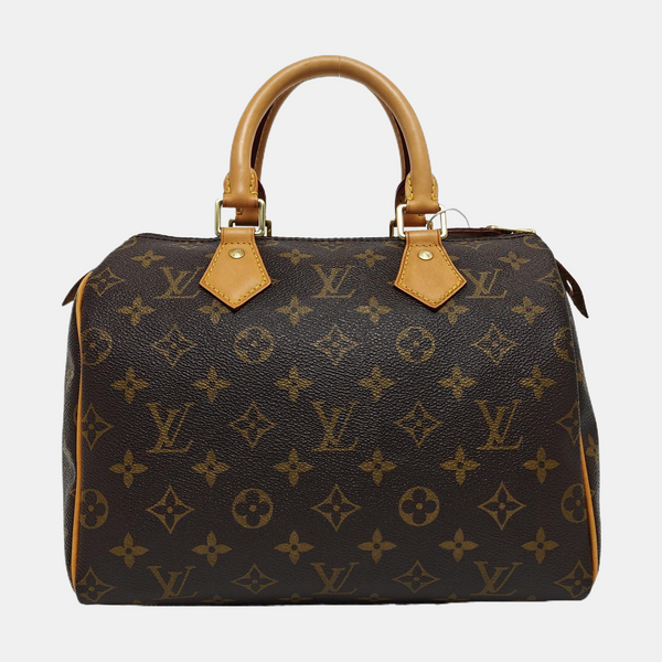 SPEEDY 25 Monogram Coated Canvas Brown