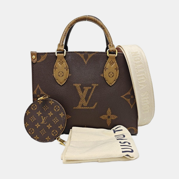 ONTHEGO PM Monogram Coated Canvas Brown