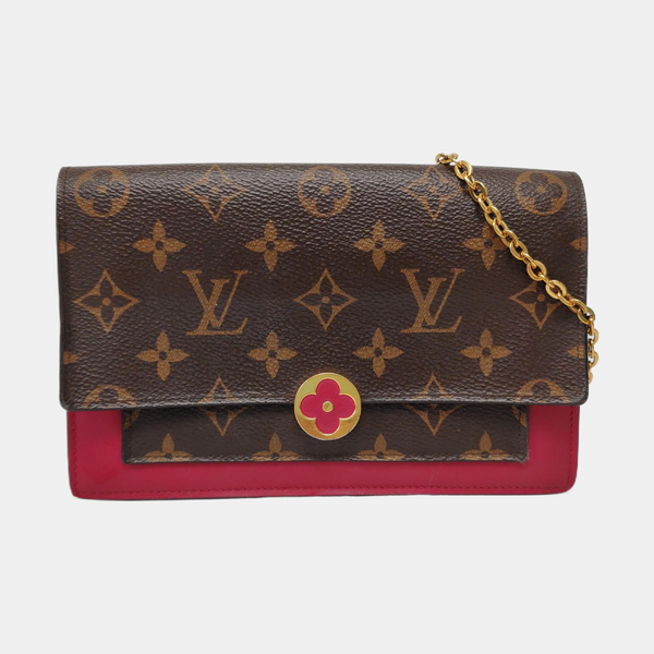 FLORE Monogram Coated Canvas Brown