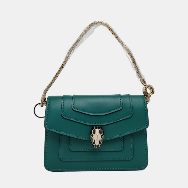 SERPENTI FOREVER Quilted Calfskin Green