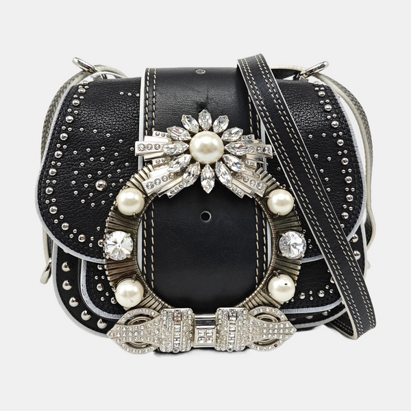 Miu Lady Calfskin Black