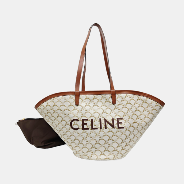 COUFFIN Large Coated Canvas White