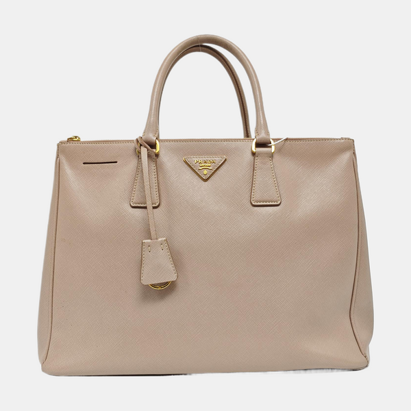 Authenticated pre-owned Galleria Extra Large Saffiano Calfskin Pink - Top Handle Bag at Looply