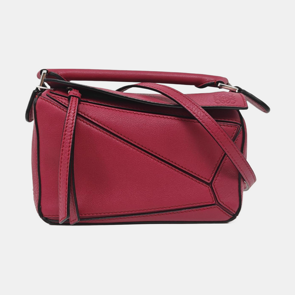 Puzzle Mini Calfskin Red