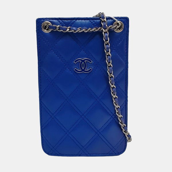 Quilted Calfskin Blue