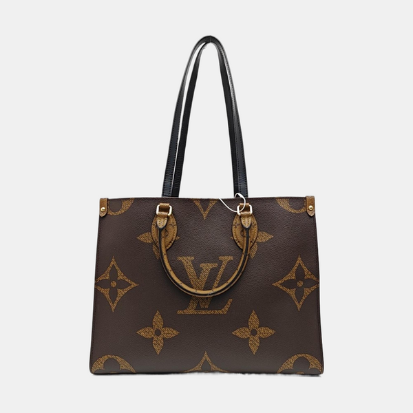 ONTHEGO MM Monogram Coated Canvas Brown