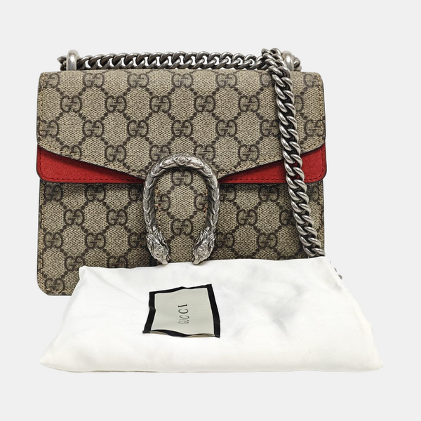 Dionysus Mini Monogram Lona Revestida Beige